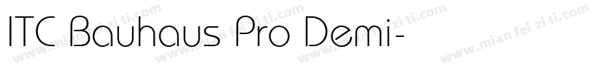 ITC Bauhaus Pro Demi字体转换